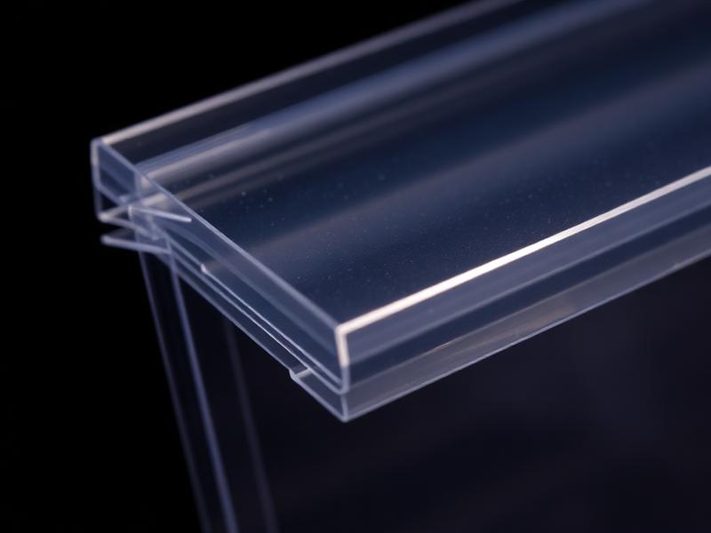 Macro detail of card sleeve clarity